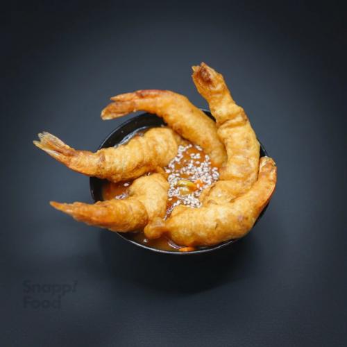 میگو با سس ترش و شیرین